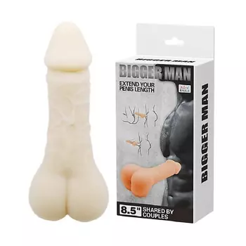 BAILE Фаллоимитатор-насадка серии BIGGER MAN +1,8 см