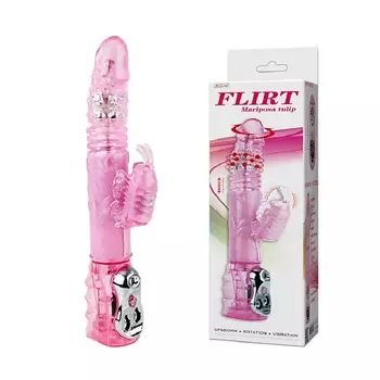 BAILE Вибромассажер ротатор с поступательными движениями с клиторальным стимулятором