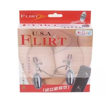 BAILE Виброзажимы на соски с пультом управления FLIRT