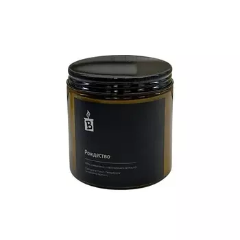 BANKA HOME Ароматическая свеча в темной банке "Рождество" 480