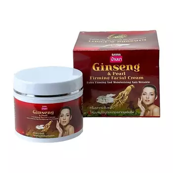 BANNA Антивозрастной тайский крем для лица с женьшенем, жемчугом и коллагеном
