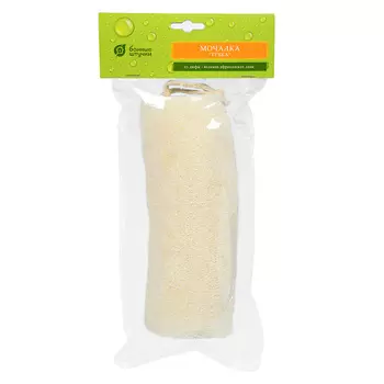 БАННЫЕ ШТУЧКИ Мочалка из люфы "Губка" натуральная