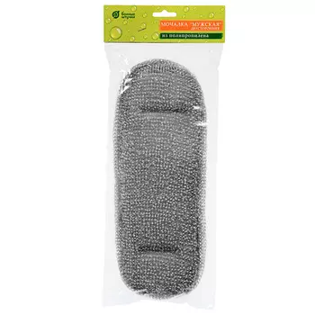 БАННЫЕ ШТУЧКИ Мочалка из полипропилена "Мужская" двусторонняя