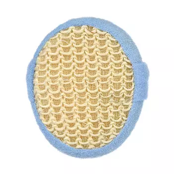 БАННЫЕ ШТУЧКИ Мочалка из сизаля, объемная, овальная с хлопком