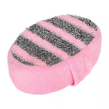 БАННЫЕ ШТУЧКИ Мочалка "Женская" объёмная, 10х15х5 см, двусторонняя, medium/soft