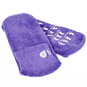 БАННЫЕ ШТУЧКИ Носочки увлажняющие велюровые с гелем в ассортименте (лаванда, алоэ вера) 1.0