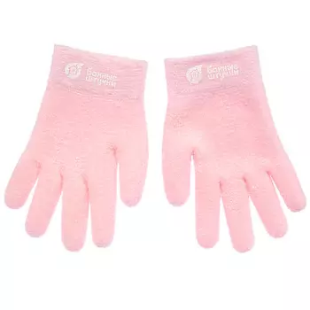 БАННЫЕ ШТУЧКИ Перчатки увлажняющие велюровые с гелем в ассортименте (лаванда, алоэ вера)