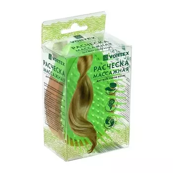 БАННЫЕ ШТУЧКИ Расческа деревянная, массажная, овальная, с пластиковыми зубчиками