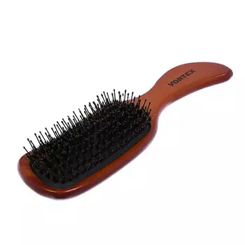 БАННЫЕ ШТУЧКИ Расческа деревянная, массажная, с пластиковыми зубчиками и натуральной щетиной