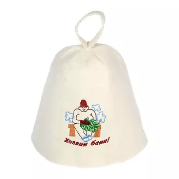 БАННЫЕ ШТУЧКИ Шапка для бани и сауны с вышивкой в ассортименте