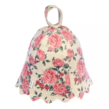 БАННЫЕ ШТУЧКИ Шапка для бани и сауны с орнаментом в ассортименте