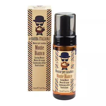 BARBA ITALIANA Мусс для бритья Monte Bianco