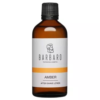 BARBARO Лосьон одеколон после бритья, спиртовой AMBER 100.0