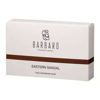 BARBARO Мужское мыло для бороды и лица натуральное "Eastern sandal" 90.0