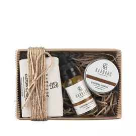 BARBARO Набор Бальзам для бороды , Масло для бороды и Мыло для лица и бороды "Eastern sandal"