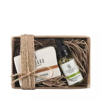 BARBARO Набор Масло для бороды и Мыло для лица и бороды "Eastern sandal"