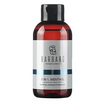 BARBARO Шампунь-гель 3 в 1 MENTHOL