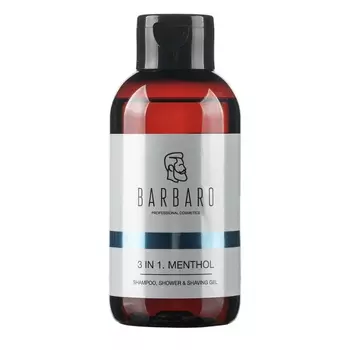 BARBARO Шампунь-гель 3 в 1 MENTHOL