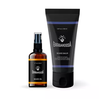 BARBAROSSA Набор для ухода за бородой: Масло, Бальзам