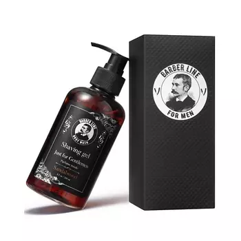 BARBER LINE FOR MEN Гель для бритья, не пенящийся, аромат Sandalwood