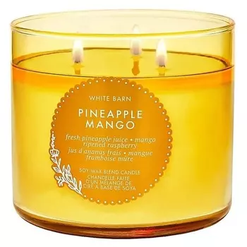 BATH & BODY WORKS Ароматическая свеча White Barn Pineapple Mango