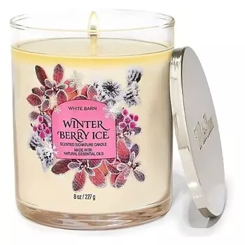 BATH & BODY WORKS Свеча ароматическая White Barn Winterberry Ice