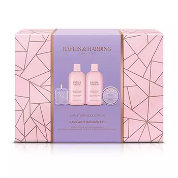 BAYLIS&HARDING BAYLIS & HARDING Набор Jojoba Vanilla & Almond Oil Candlelit Gift Set