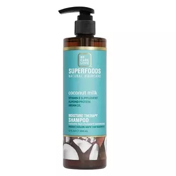BE CARE LOVE Шампунь увлажняющий с кокосовым молоком Superfoods
