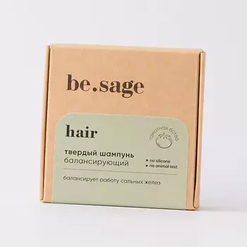 BE.SAGE Натуральный твердый шампунь Tomato, балансирующий 50.0