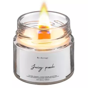 BE THERAPY Ароматическая свеча Сочный персик 100