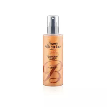 BEAUTE ATTENDUE Мерцающее бронзирующее масло для загара "SHIMMERING BRONZING SUN OIL"