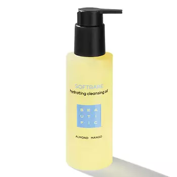 BEAUTIFIC Масло гидрофильное увлажняющее с маслами миндаля и манго Softbare Hydrating Cleansing Oil
