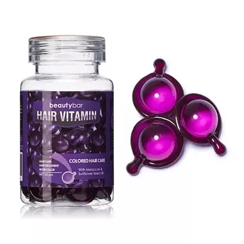 BEAUTY BAR Масло в капсулах для поврежденных и окрашенных волос с марокканским маслом 30.0