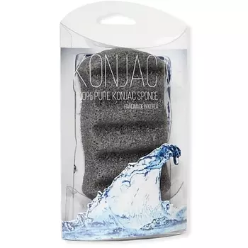 BEAUTY BAR Воздушный спонж мочалка Konjac Me, для тела с конняку с Люффой и бамбуковым углем