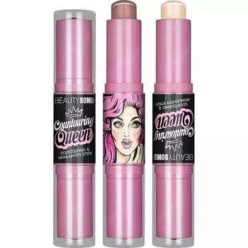 BEAUTY BOMB Стик для контуринга двухсторонний Contouring & highlighting stick "Countouring Queen"