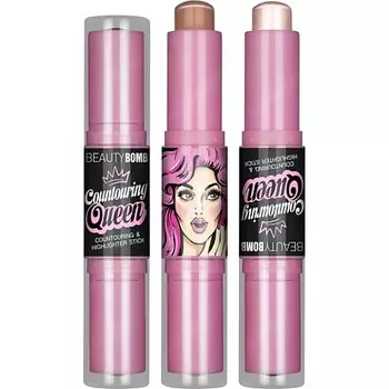 BEAUTY BOMB Стик для контуринга двухсторонний Contouring & highlighting stick "Countouring Queen"