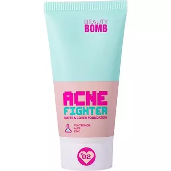 BEAUTY BOMB Тональный крем Matte & cover foundation "ACNE FIGHTER"