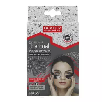 BEAUTY FORMULAS Патчи гидрогелевые для области под глазами с активированным углём Charcoal Toothpaste