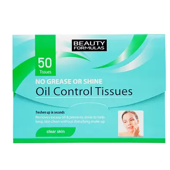 BEAUTY FORMULAS Салфетки для регулирования жирности кожи Oil Control Tissues