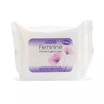 BEAUTY FORMULAS Салфетки для женской интимной гигиены
