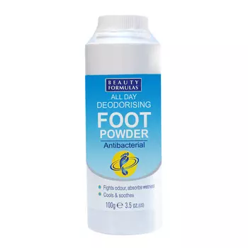 BEAUTY FORMULAS Тальк для ног дезодорирующий
