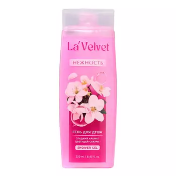 BEAUTY FOX Гель для душа La'Velvet Нежность, сладкий аромат цветущей сакуры 250