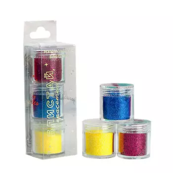 BEAUTY FOX Набор crazy-блёсток для маникюра "Ты в тренде!", 3 цвета