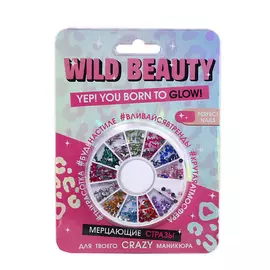 BEAUTY FOX Набор фигурных страз для декора ногтей Wild beauty, 12 цветов