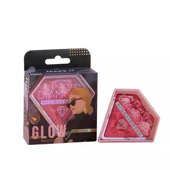 BEAUTY FOX Запечённый хайлайтер для космического сияния, оттенок Pink love