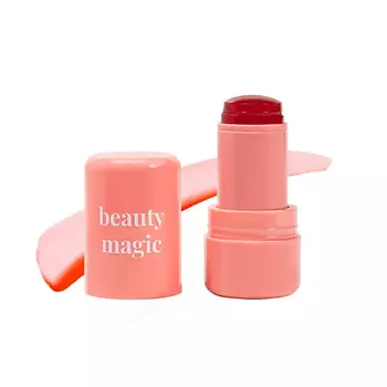 BEAUTY MAGIC Желейные румяна-тинт в cтике для лица 3-в-1