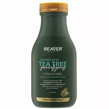 BEAVER Кондиционер для волос с маслом Чайного дерева, против перхоти