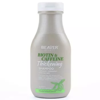 BEAVER Шампунь для волос укрепляющий с Биотином и Кофеином
