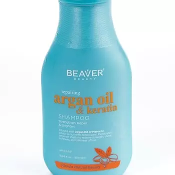 BEAVER Шампунь для поврежденных волос с Аргановым Маслом и Кератином