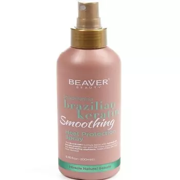 BEAVER Термозащитный спрей с кератином для эластичности волос 200.0